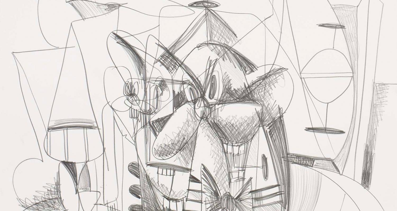 George Condo sketch