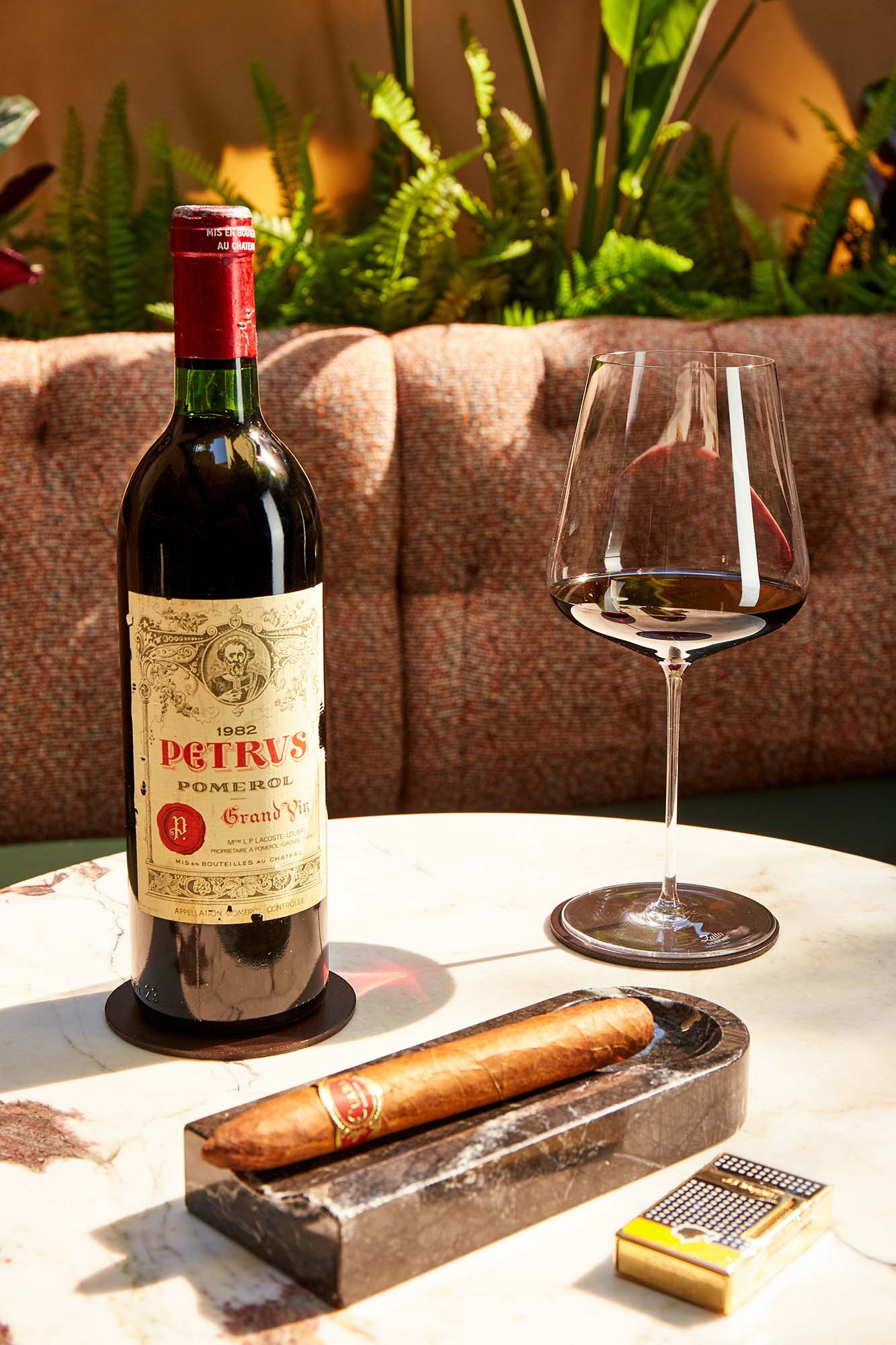 Fine wine and cigar pairing