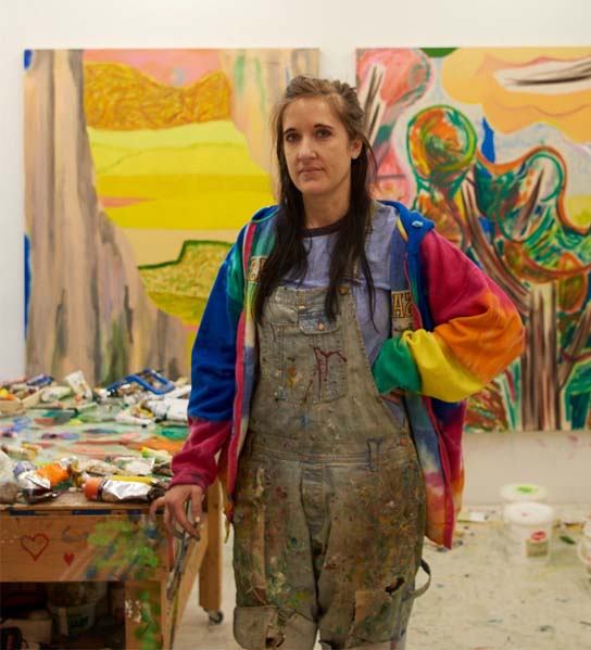 Shara Hughes studio tour