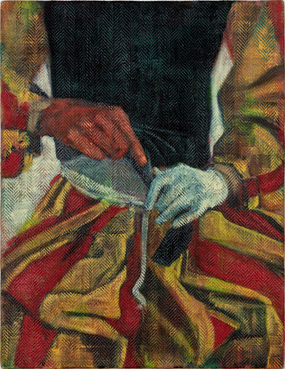 SB—0817-Crotch-37cm-x-28.5cm–Oil-on-Linen-2025-